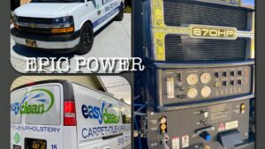 The Easy Clean Carpet Care service van and powerful truck-mounted cleaning equipment in Citrus Heights, CA