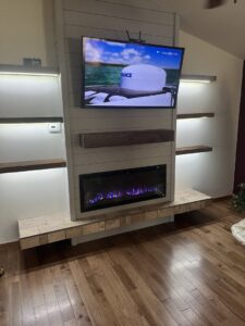 An electrical conduit bending machine with conduit pieces, used by High Country Electric in Green River, WY.