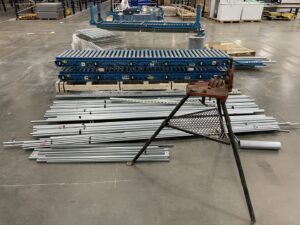 Electrical conduits and a conduit bending tool, essential equipment for Ernco Electric Inc. projects in Fresno, CA.