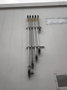 Electrical conduit installation on a commercial building by A&f electric service in Houston, TX