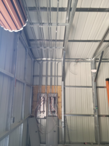 Electrical conduit and panel installation in a commercial space by A.C. Electrical in Sumter, SC.