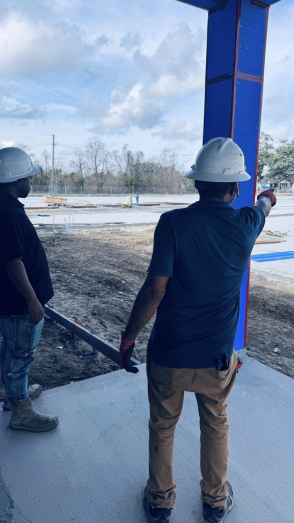 Pre-slab electrical conduits roughed in at a construction site by Coast Electric Inc in Kenner, LA