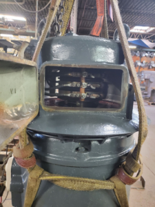 Close-up of electrical connections inside a large industrial motor, serviced by Caddell Electric Co Inc in Dallas, TX.