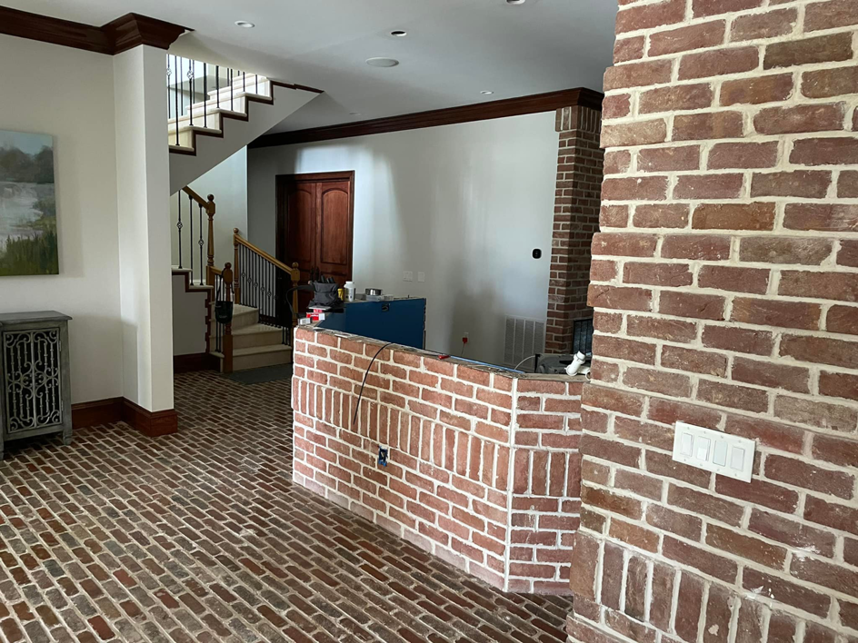 New electrical outlets and wiring being installed in a home by Heritage Electric in Bluffton, SC.