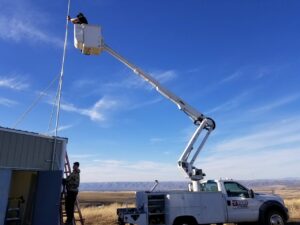 Installation of multiple electrical panels and conduits at a construction site by Valley Electric Inc in Lewiston, ID.