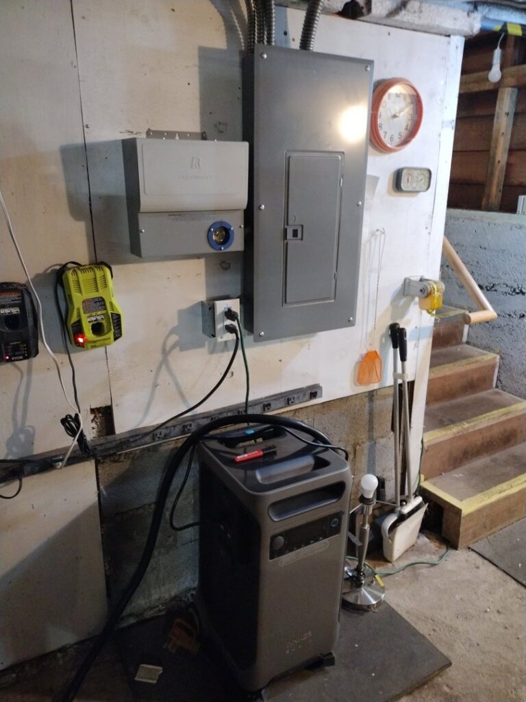 An installed electrical panel and inverter system on a wall by GMD Electric in Springfield, OR.