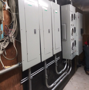 New electrical panel and conduit installation by Energy Star L.L.C. in Waterbury, CT.