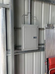 New electrical panel installation in a metal building by Heck Electric, LLC in Everett, WA