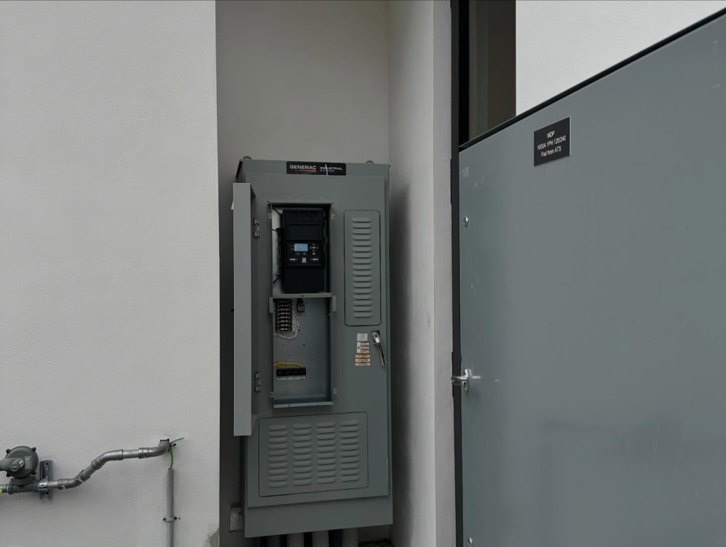An electrical panel installation by Tri-Systems Group, Inc Electrical Service Contractors in Miami, FL.