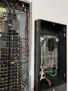 An electrical panel and smart home energy system installation by Circuit Masters, Inc. in Billings, MT.