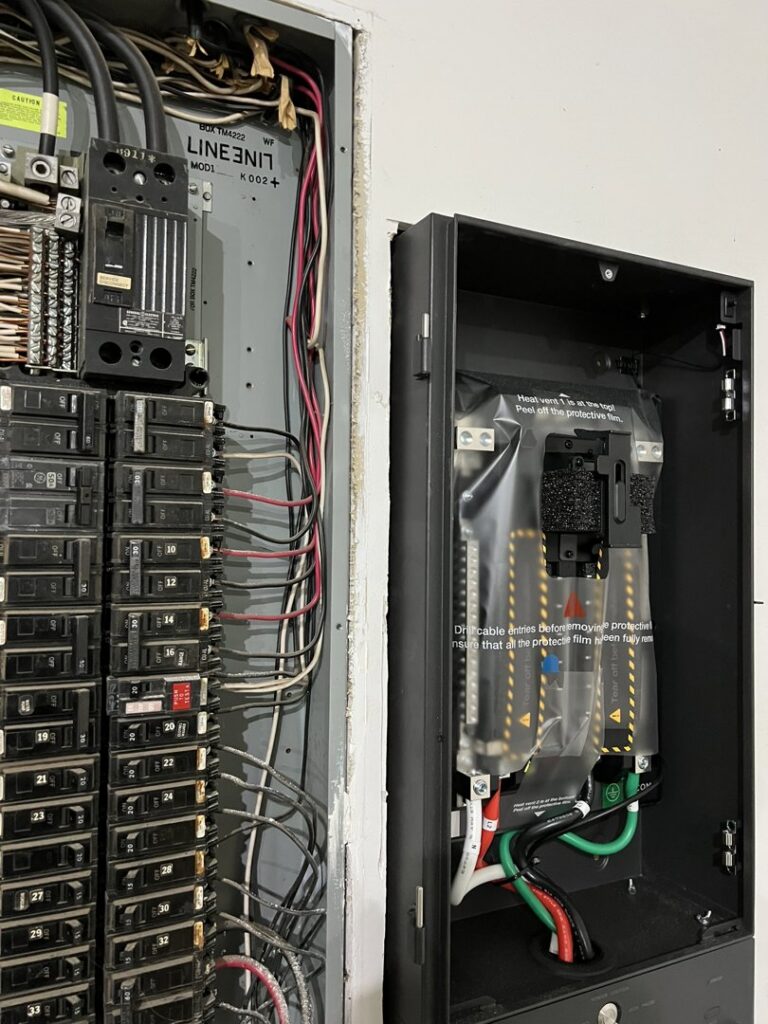 An electrical panel and smart home energy system installation by Circuit Masters, Inc. in Billings, MT.