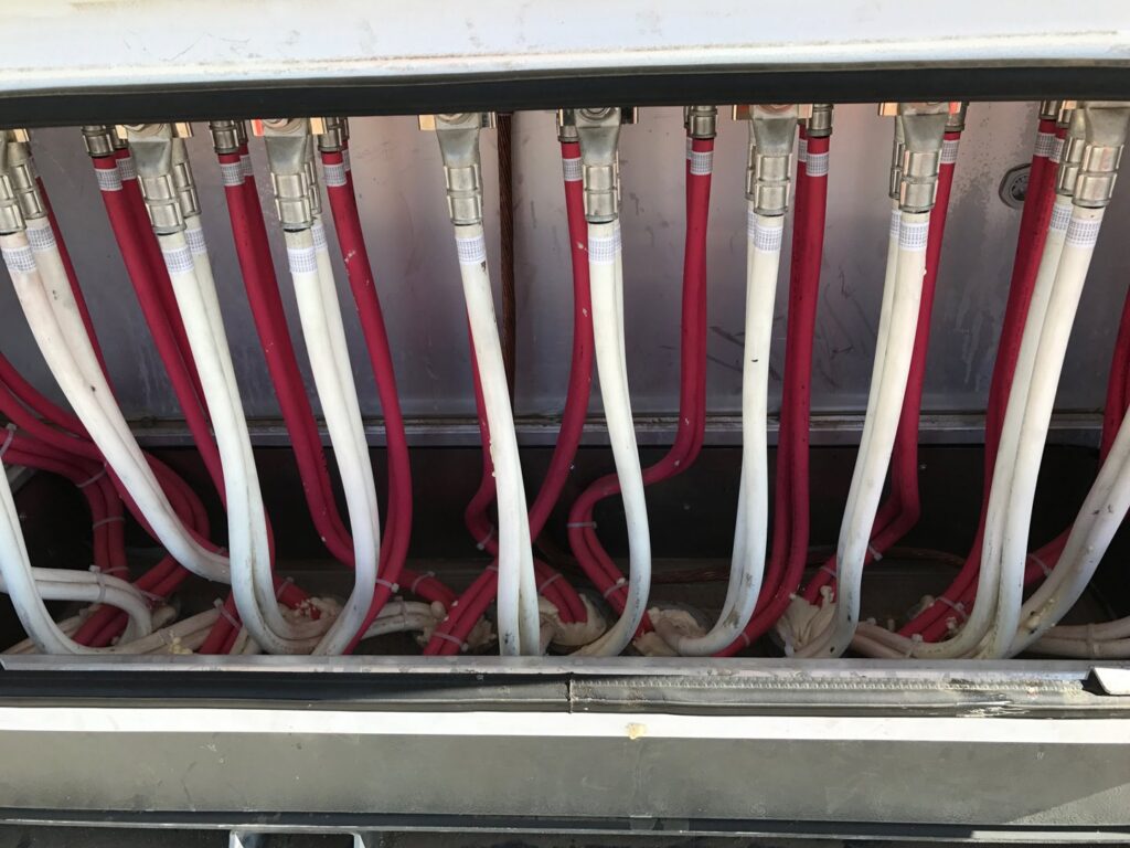 Close-up of electrical panel wiring and connections by New Revelation Technologies LLC in Nampa, ID.