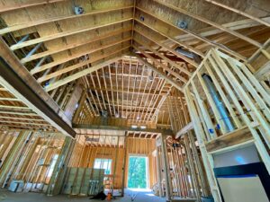 Electrical rough-in wiring visible in a new construction home by Pinnacle Electric Solutions in Port St. Lucie, FL.