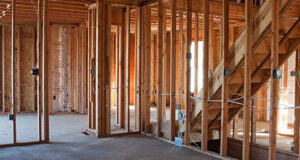 Electrical rough-in work in a new construction home by Pro 1 Electric, Inc. in Parkersburg, WV