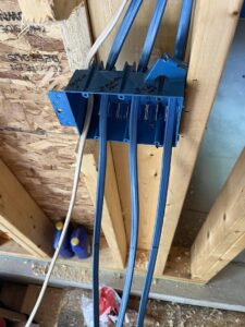 Electrical rough-in wiring and conduit installation during construction by Russell Electric LLC in Saint Clair, MI