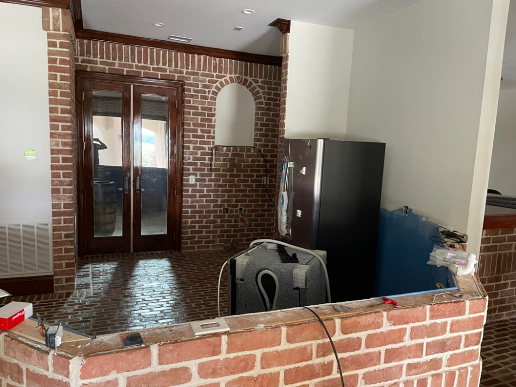 Electrical rough-in and wiring installation in a home by Heritage Electric in Bluffton, SC.