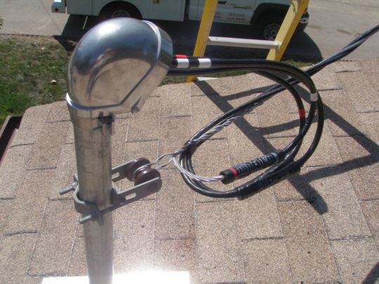 Electrical service mast and cable repair by Madison Electrician Now in Madison, AL.