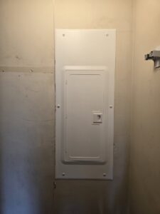 A clean and professionally installed electrical service panel by Be Bright Electric in Erie, PA.