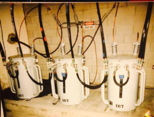 Electrical transformers and wiring installation by Kent County Electrical Services in Warwick, RI.