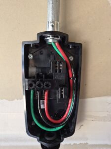 Close-up of electrical wiring connections by Illuminate Electric, Inc. in Denver, CO