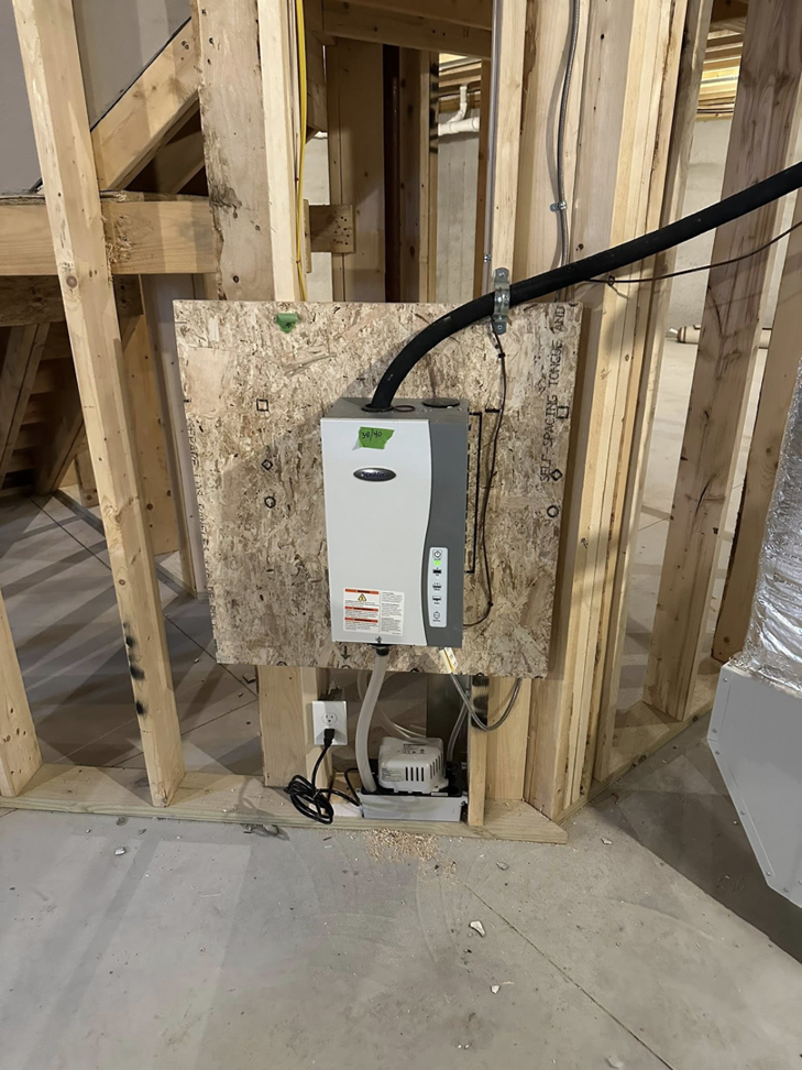 Electrical wiring and installation for a humidifier unit by Bat Juice Electric LLC in Manchester, NH