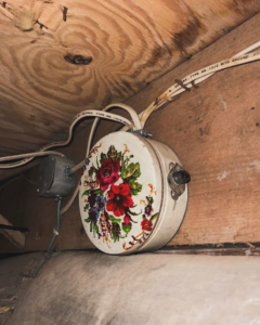 Electrical wiring and a junction box installation in a home by Electric Avenue in Lincoln, NE.