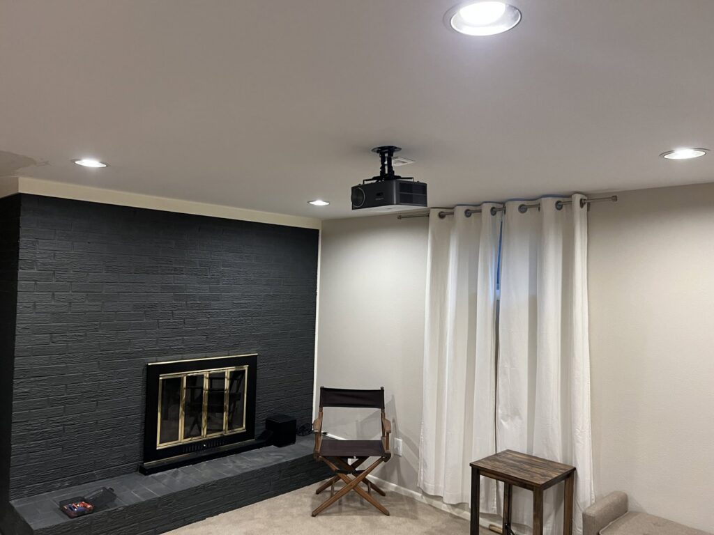 An electrician from Sparrow Electric, LLC using wire pulling equipment for a large electrical installation in Denver, CO.