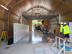 Electricians working on an industrial electrical installation project for Wire Nutz LLC in Vancouver, WA