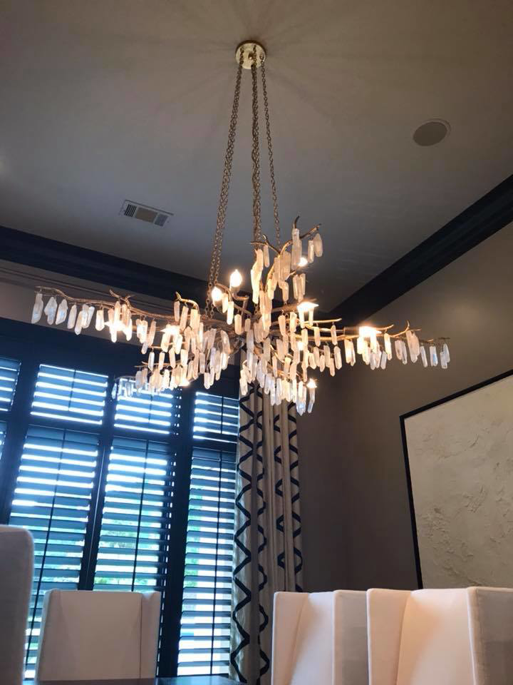An elegant chandelier installed by Cothern Electric, LLC, providing lighting services in Jonesboro, AR.
