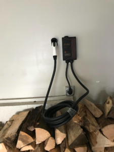 An electric vehicle charging station installed by 3C Electric Systems in Hartford, CT.