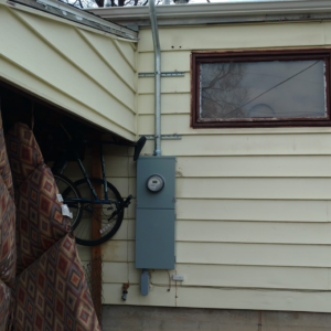 Exterior electrical meter box and conduit installation by Illuminate Electric, Inc. in Denver, CO