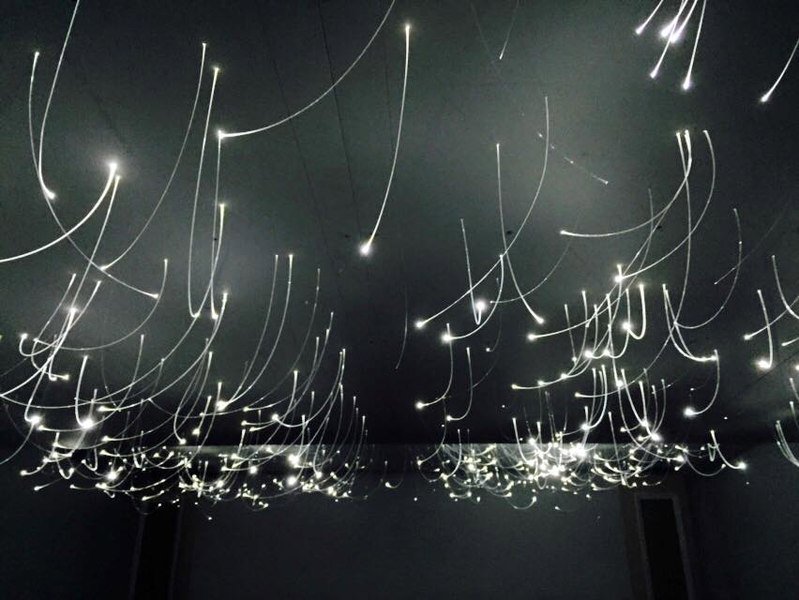 Decorative fiber optic ceiling lighting installed by Cannizzo Electric, Inc. in Rochester, NY.