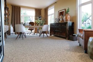 A beautifully finished carpet installation in an office room by Central Floors Wholesaler in Rockville, MD