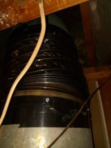 Flexible HVAC ductwork installed in an attic or crawl space by Ace A/C & Heating in Henderson, NV.