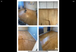 Floor refinishing collage showing a floor HVAC vent by AZ Remodeling & Handyman LLC in Scottsdale, AZ