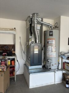 A residential furnace and water heater installation by Sun Devil Heating & Cooling INC in Peoria, AZ.