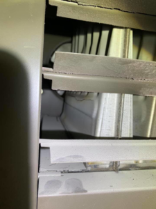 Close-up of furnace blower fins or heat exchanger inside an HVAC unit by Q1 Mechanical Services, LLC in Wasilla, AK