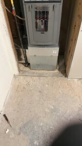 A new furnace unit professionally installed in a utility closet by The HVAC Doc in Rock Springs, WY