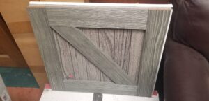 A sample display of a modern garage door panel available from Garage Doors Of Indianapolis in Indianapolis, IN