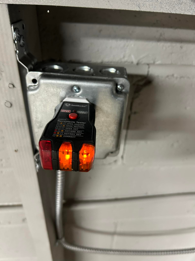 New fluorescent lighting and electrical wiring installed in a garage by Ele Hvac Solutions Inc. in Birmingham, AL