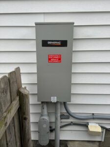 Generac emergency disconnect panel installed by TruVolt Electric in South Bend, IN