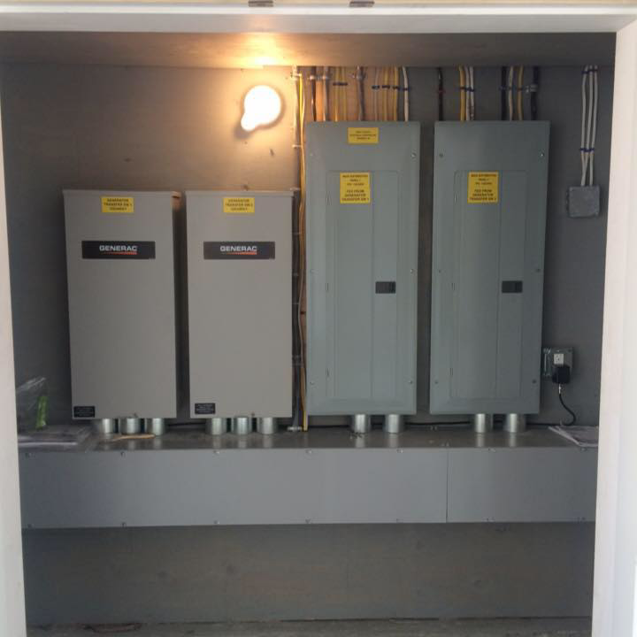 Generac generator and electrical panel installation by Kent County Electrical Services in Warwick, RI.