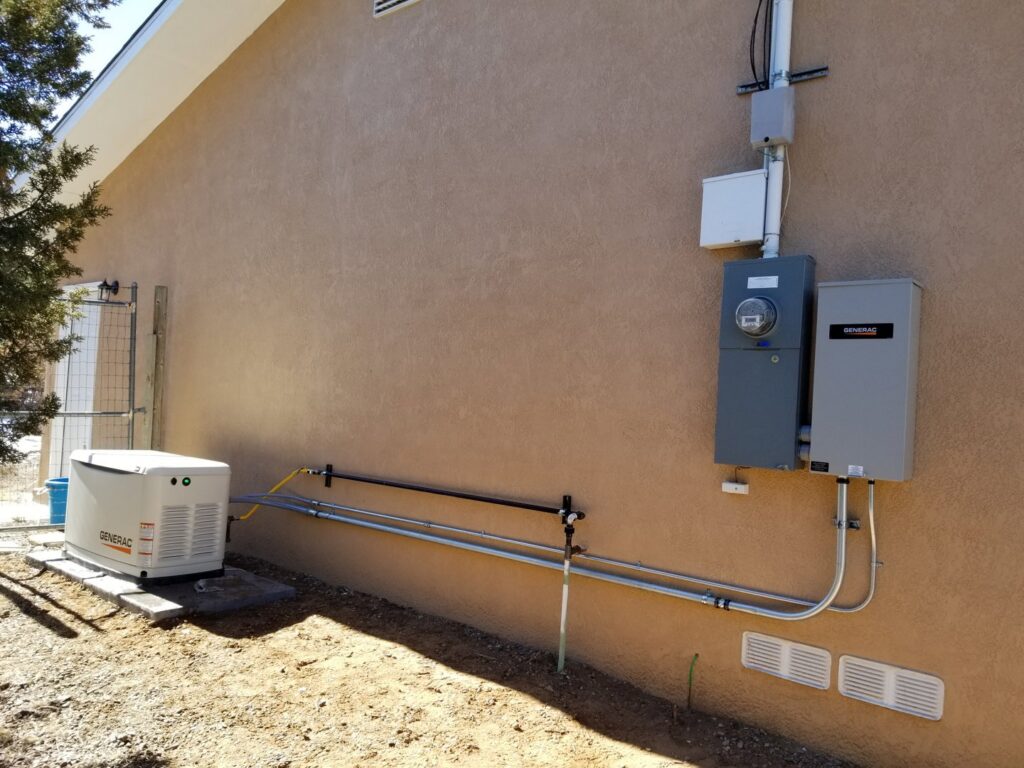 Generac whole-home generator and electrical service installation by Harder Electrical & Mechanical in Albuquerque, NM.