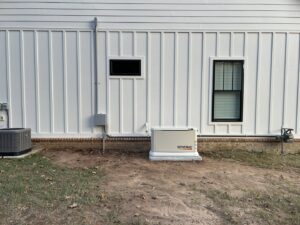 A Generac whole-home standby generator professionally installed by Brannon Electric, LLC in Canton, GA.