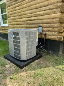 A Goodman furnace with insulated ductwork installed in a basement by Foremost Mechanical Services in Hartford, CT.