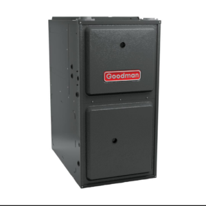A new Goodman furnace unit, available from American Heating and Cooling Idaho in Pocatello, ID