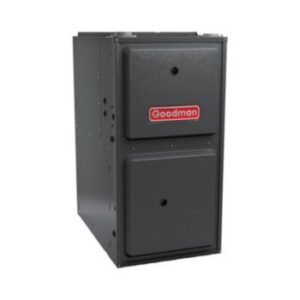 A Goodman brand furnace unit, representing heating services by Rural Heating and Cooling Systems in Roundup, MT.