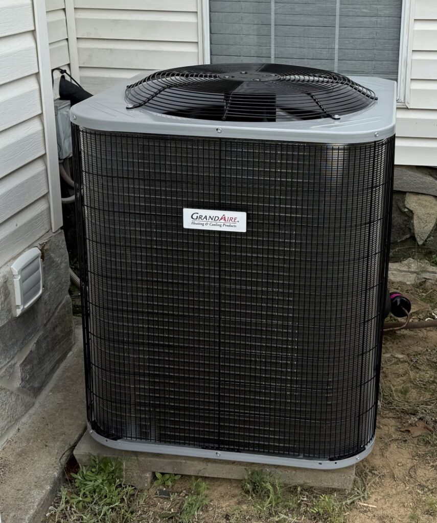 New GrandAire outdoor AC unit installation by That Air Conditioning Company LLC in Dothan, AL