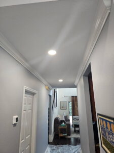 Hallway with modern recessed lighting installed by Everyday Electric in Tampa, FL.