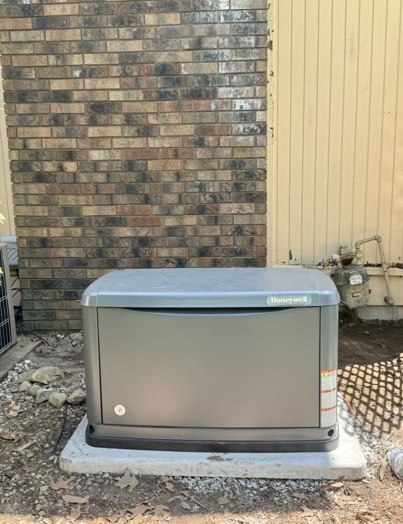 Honeywell whole-house generator installation by TruVolt Electric in South Bend, IN